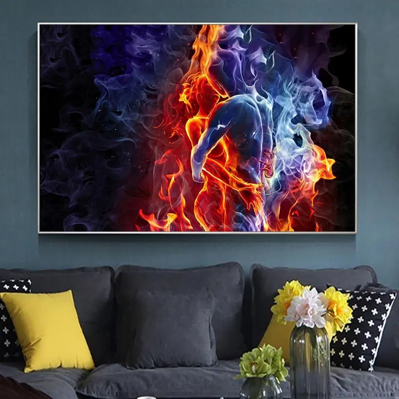 Fusion de Flammes Colorées