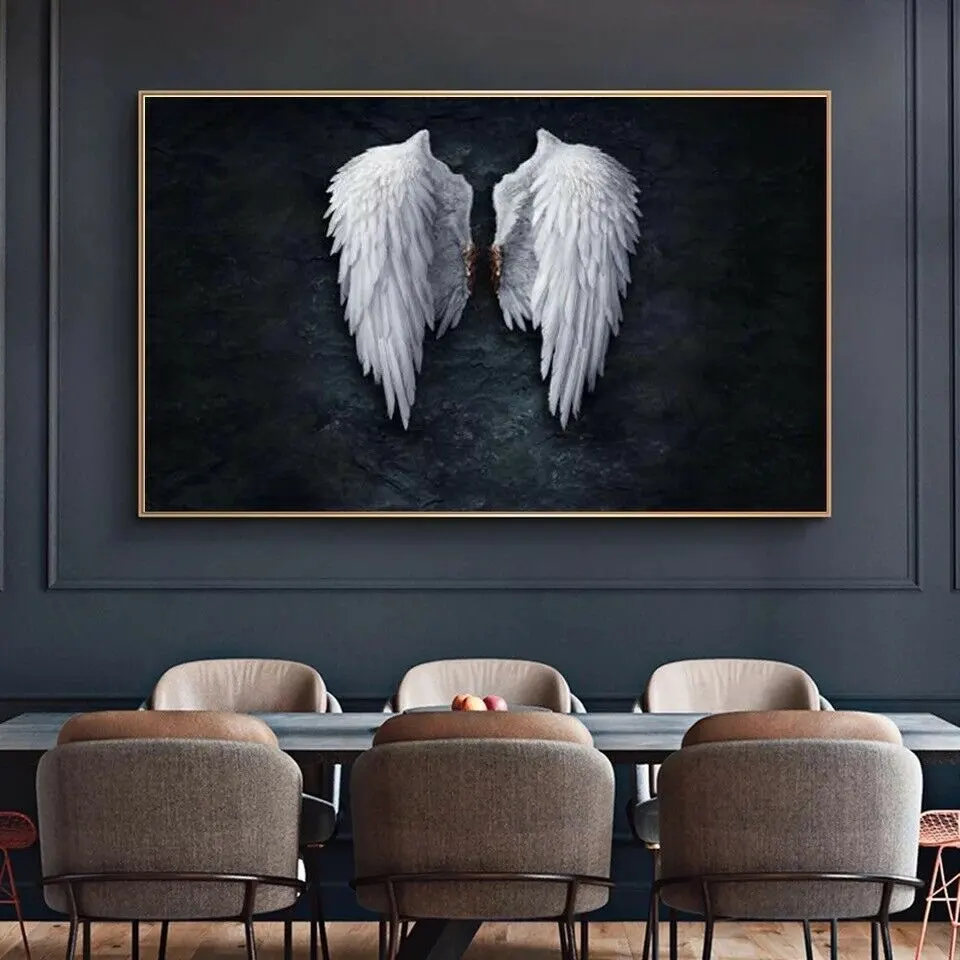 Ailes Blanches sur Fond Noir