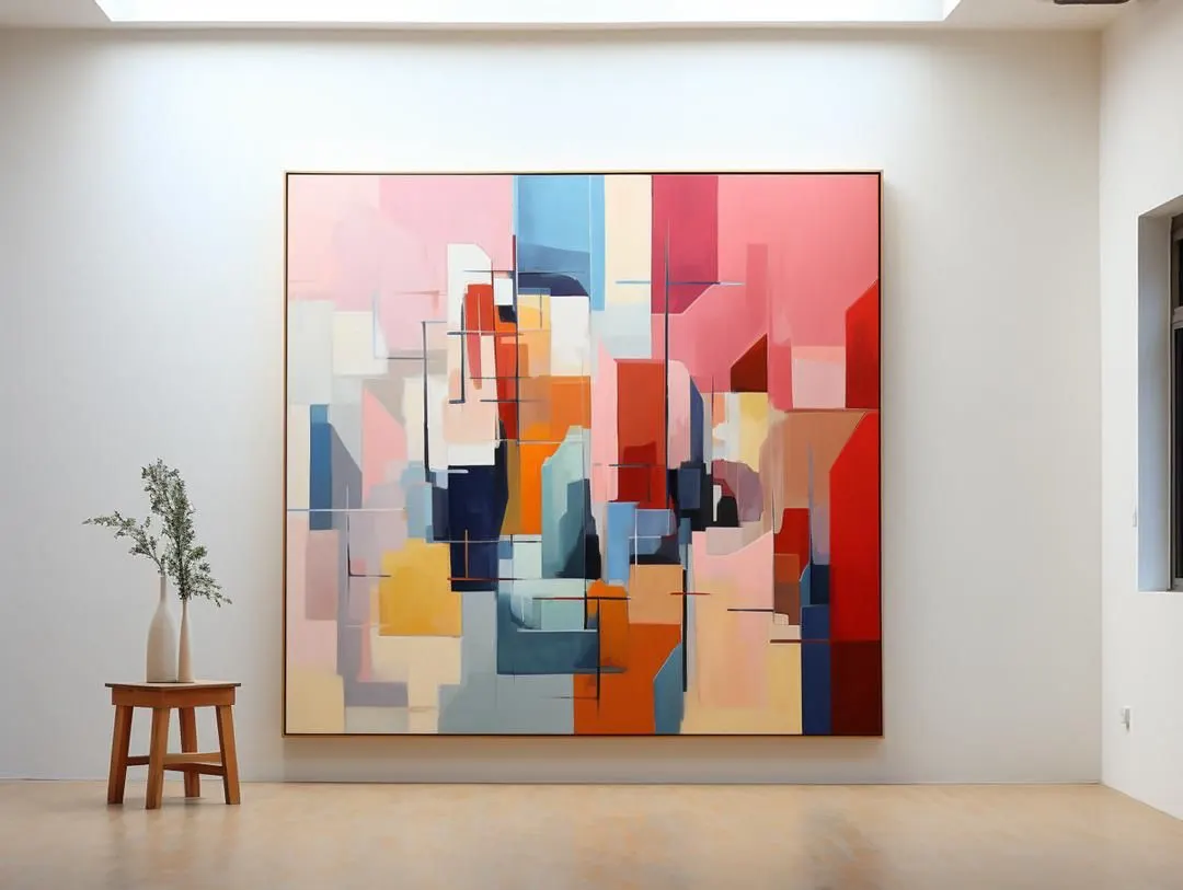 Mosaïque Abstraite Éclatante