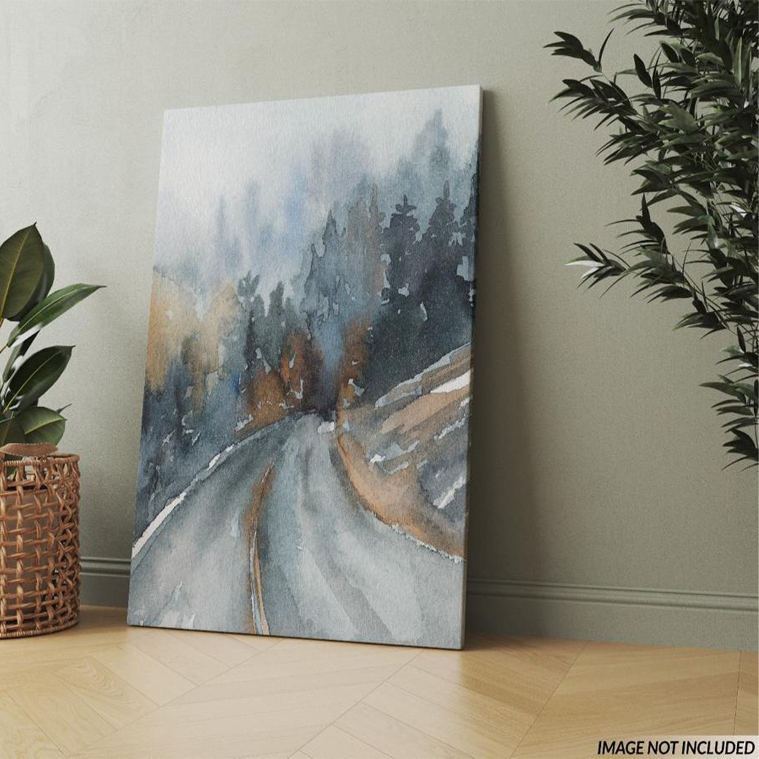 Paysage montagneux brumeux