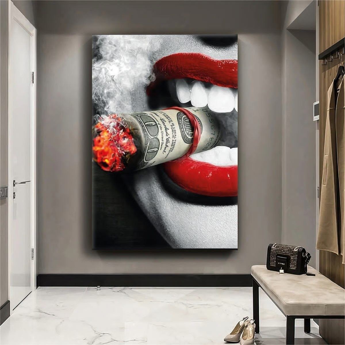 Glamour urbain rouge